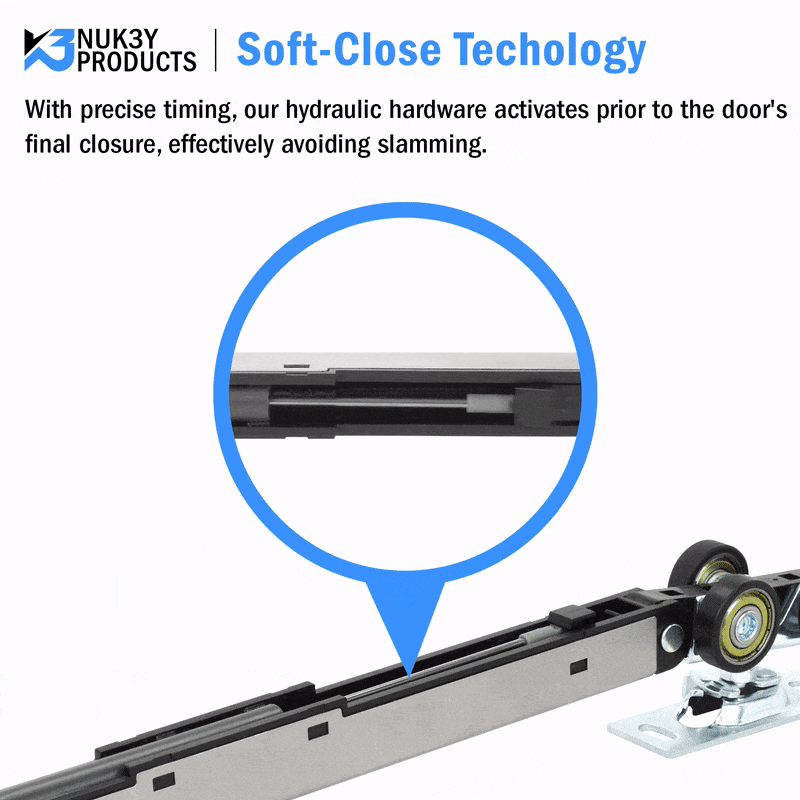 Nuk3y Pocket Door Frame Kit with TwoWay Soft Close