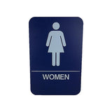 Cal Royal Women Restroom Sign, 6" x 9" - Nuk3y