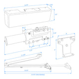 Nuk3y 4400 Series Grade 1 Cast Iron Door Closer