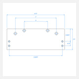 Nuk3y Flat Drop Bracket Mounting Plate for 9000 Series Door Closer