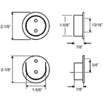 Nuk3y Heavy Duty Metal Pole Socket 1-1/2"