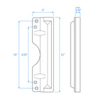 Nuk3y Door Latch Guard Protector SS304