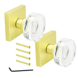 Nuk3y Nova Door Knob Crystal Glass Round - Nuk3y