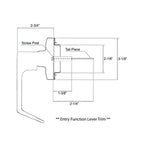 Pamex E8000 Lever Trim