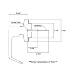 Pamex E8000 Lever Trim