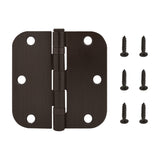 Nuk3y Residential 3 1/2" x 3 1/2" Ball Bearing Door Hinge 5/8 Radius