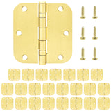 Nuk3y Residential 3 1/2" x 3 1/2" Ball Bearing Door Hinge 5/8 Radius