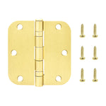 Nuk3y Residential 3 1/2" x 3 1/2" Ball Bearing Door Hinge 5/8 Radius