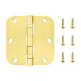 Nuk3y Residential 3 1/2" x 3 1/2" Ball Bearing Door Hinge 5/8 Radius