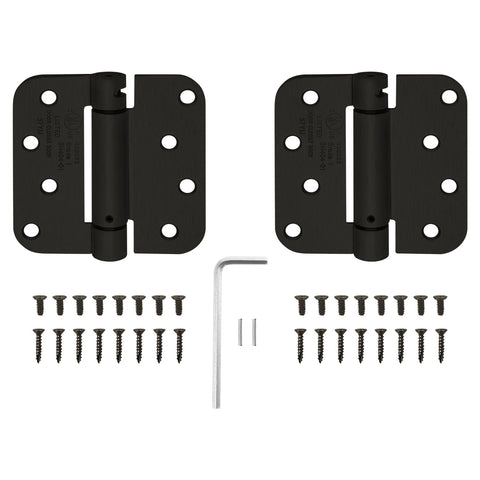 Nuk3y 4" x 4" , 5/8 Radius, Spring Hinge, UL Listed (2 Pack)
