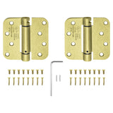 Nuk3y 4" x 4" , 5/8 Radius, Spring Hinge, UL Listed (2 Pack)