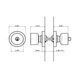 Pamex Kona Grade 3 Door Knob