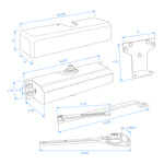 Nuk3y 6003 Series Grade 2 Hold Open Door Closer, Size 3