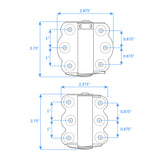 Nuk3y Screen Door Spring Hinge Set 2-3/4"