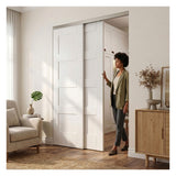Nuk3y Bypass Sliding Door Hardware Soft Close With Finger Pull