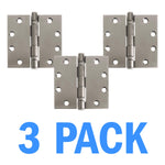 Nuk3y 4.5" x 4.5" , 2 Ball Bearing Hinge, Non-Removable Pin (3 Pack) - Nuk3y