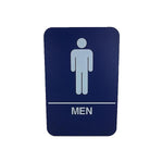 Cal Royal Men Restroom Sign, 6" x 9" - Nuk3y