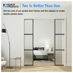 Nuk3y Pocket Door Frame Kit with Two-Way Soft Close