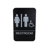 Cal Royal Men & Women ADA Restroom Sign, 6" x 9" - Nuk3y