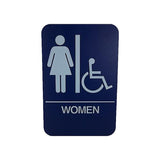 Cal Royal Women ADA Restroom Sign, 6" x 9" - Nuk3y