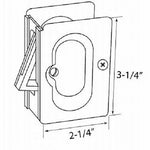 Cal Royal Sliding Door Lock , 3-1/4" x 2-1/4" - Nuk3y